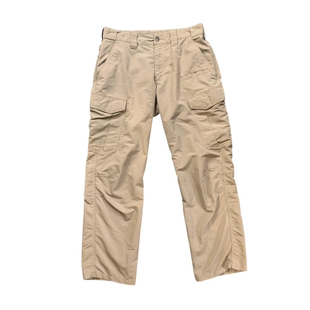 5.11 Tactical Pants Mens 32 Beige Cargo Outdoor Ripstop Fabric Utility Workwear